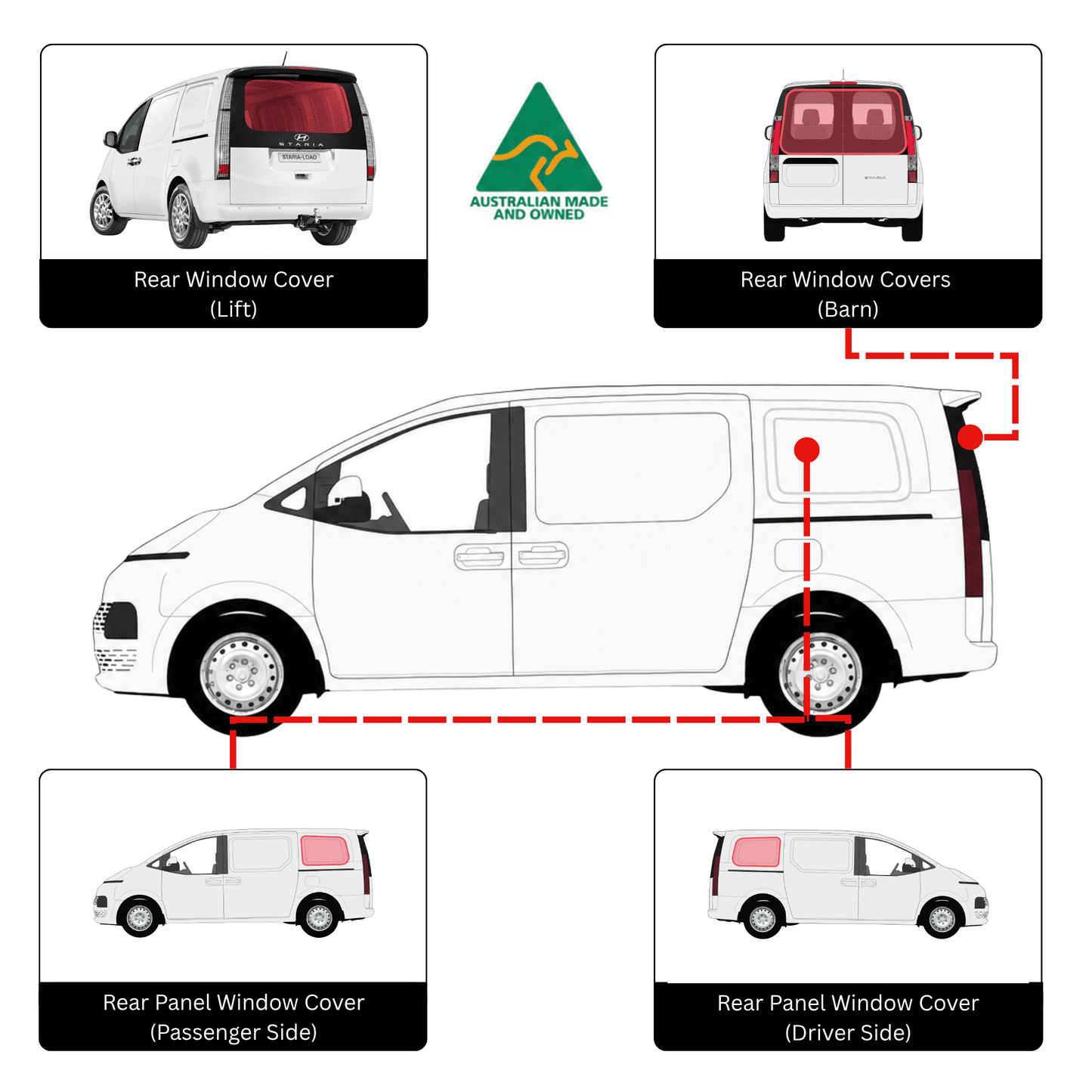 Hyundai Staria Rear Sleep Set