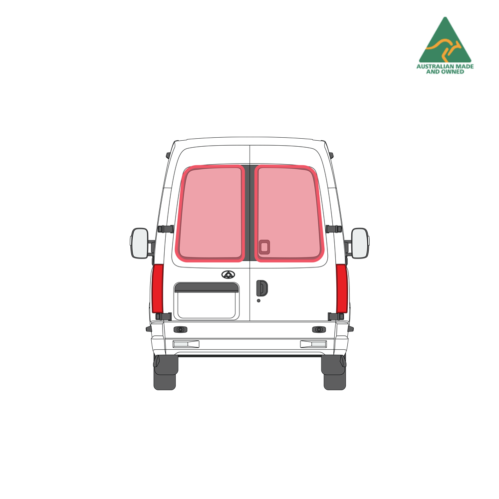 LDV V80 Rear Doors (pair) Window Covers