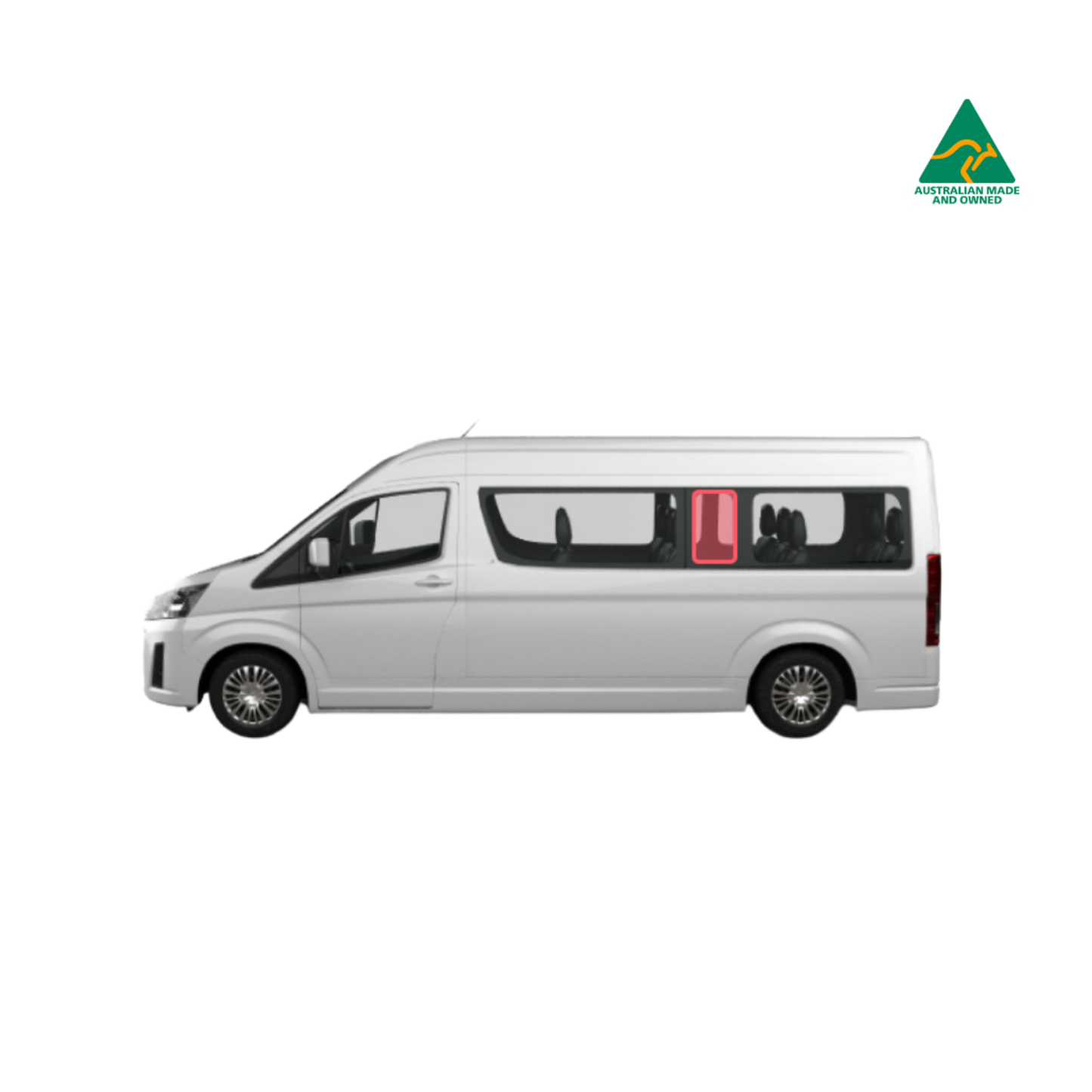Toyota Commuter Middle Panel Window Cover (Passenger)