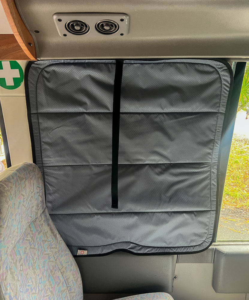 Toyota Coaster Rear Front Window Covers (Pair)