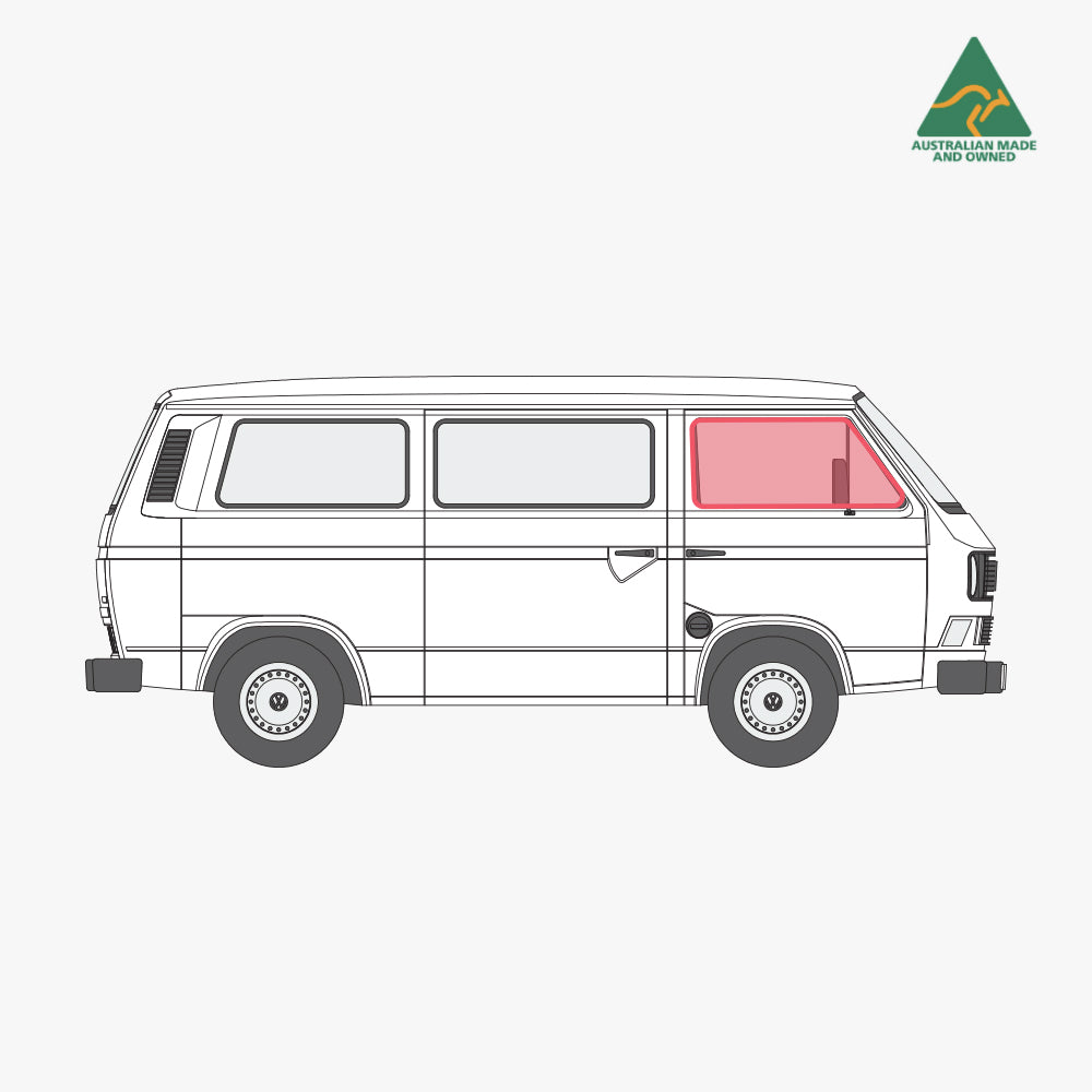 Sprinter 2019-2023 - Cubierta de ventana de puerta deslizante - Hecho en Australia 🇦🇺