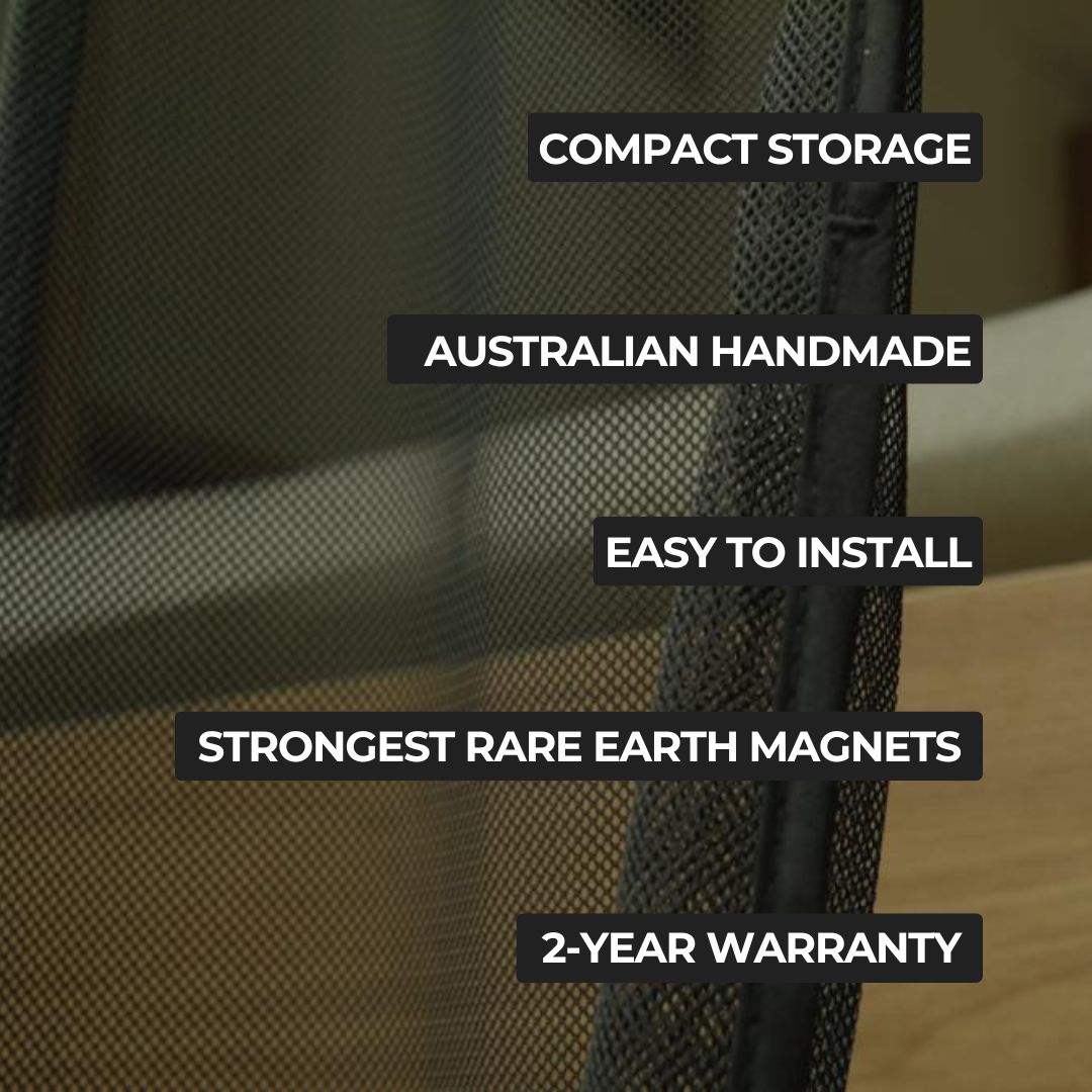 VW Transporter T5/T6 - SLIDING Magnetic Fly Screens