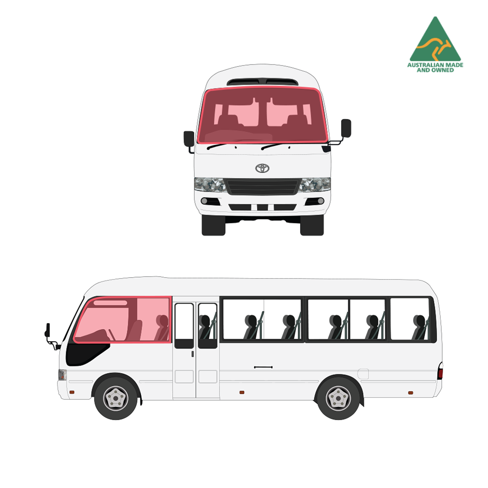 Toyota Coaster Cab Set Window Covers (6 windows)