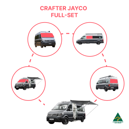 Cargue la imagen en el visor de la galería, Jayco Crafter Campervan Full Set Window Covers
