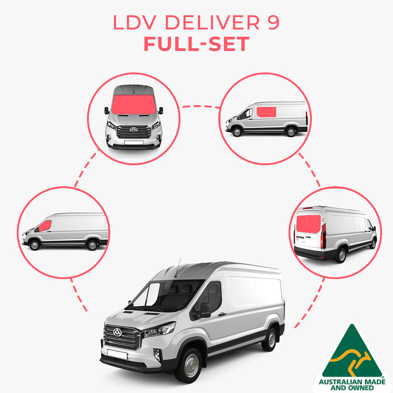 Load image into Gallery viewer, LDV Deliver 9 window covers in full set
