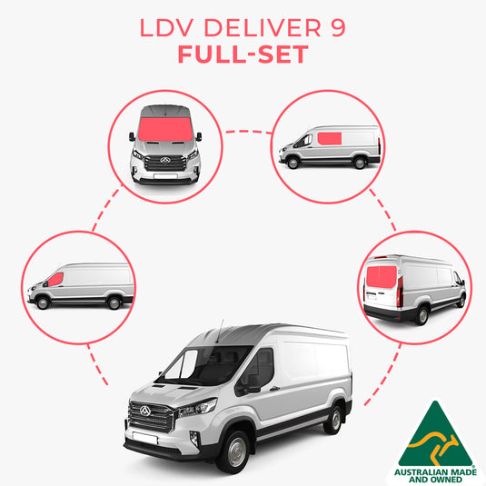 LDV Deliver 9 window covers in full set