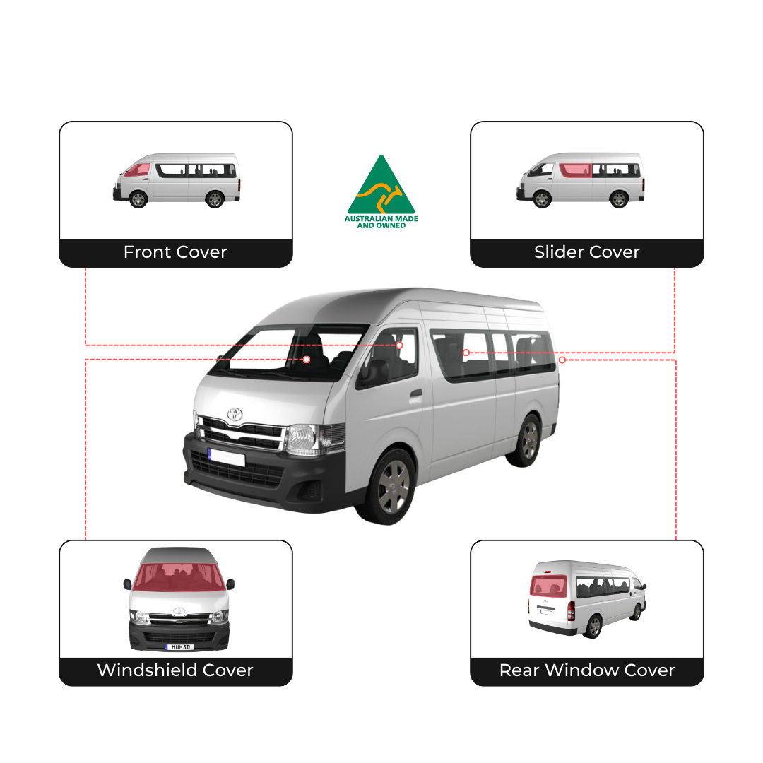 Toyota Commuter full set window covers