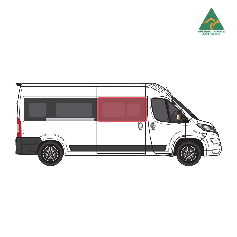 Fiat Ducato Slider Door Window Cover (Driver)