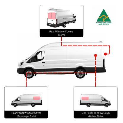 Sprinter 2019–2023 – komplettes Set Fensterabdeckungen – Aussie Made 🇦🇺