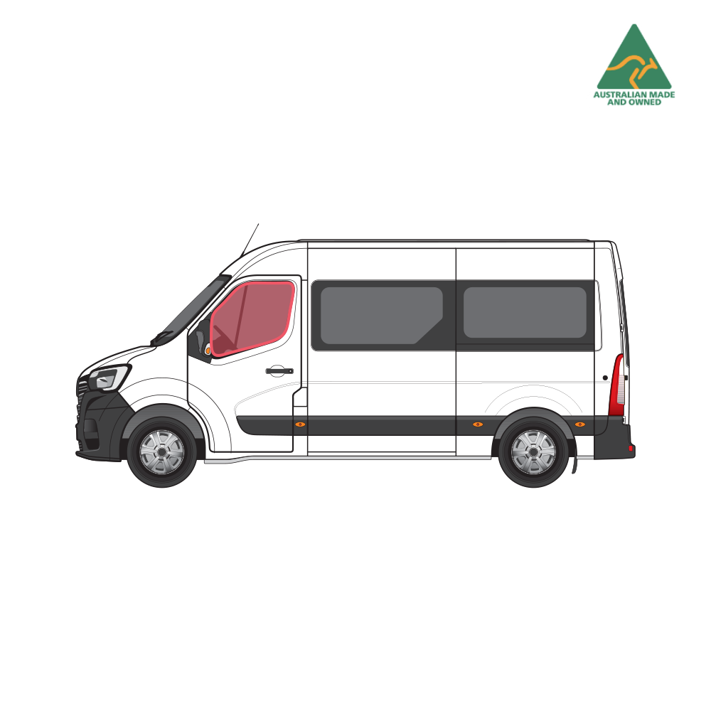 Renault Master - Front Doors (pair) Window Covers