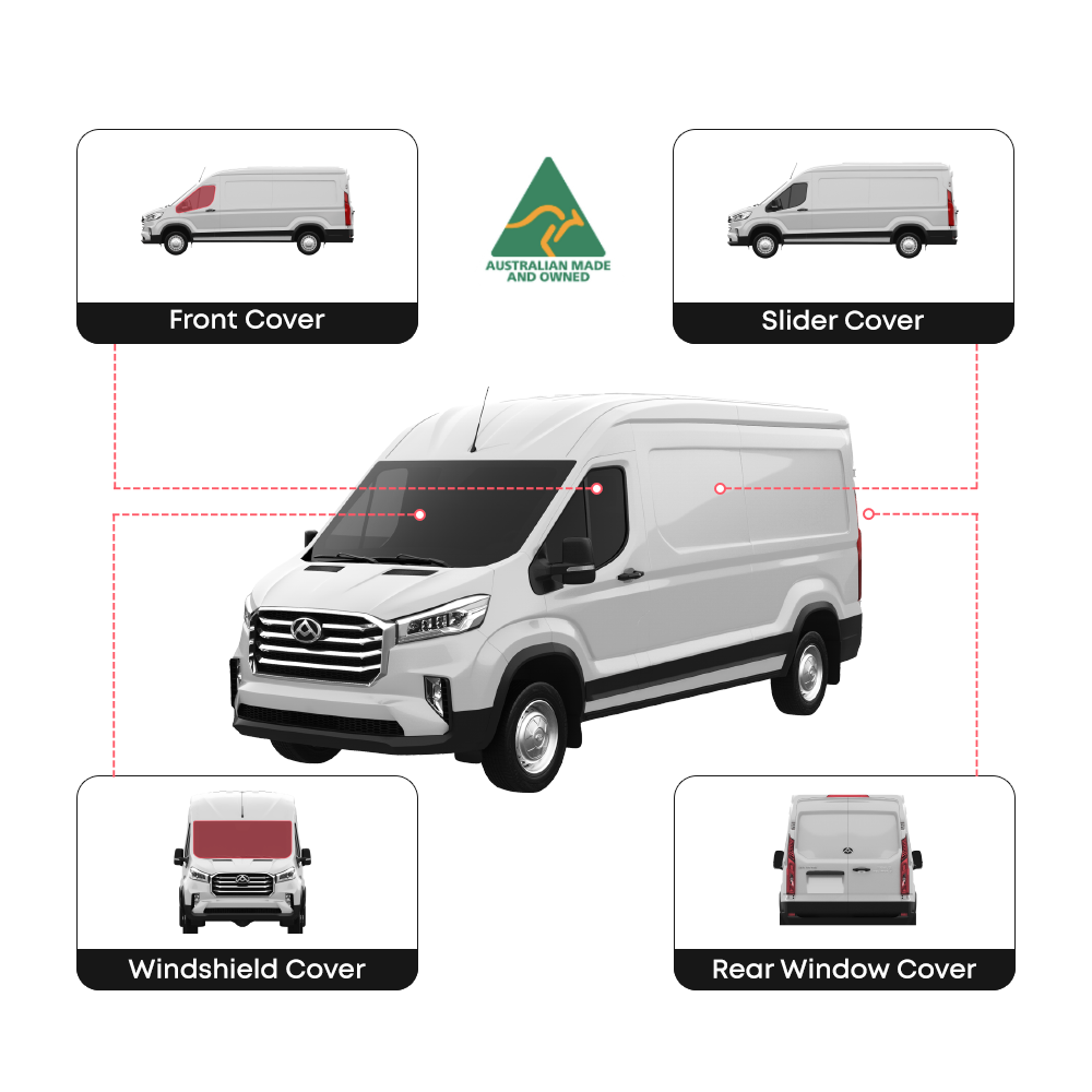 LDV Deliver 9 Full Set Window Covers – Vanketo