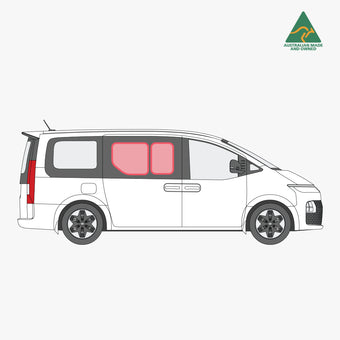 Hyundai Staria slider door window cover