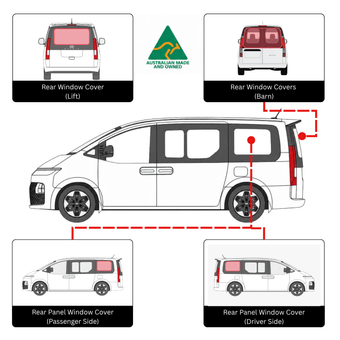 Hyundai Staria Rear Sleep Set