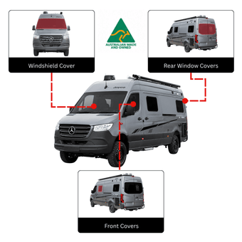 Jayco All-Terrain Campervan Fahrerhausfensterabdeckung