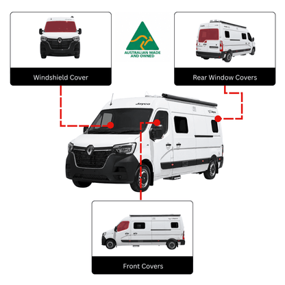 Jayco JRV Campervan Fahrerhausfensterabdeckung