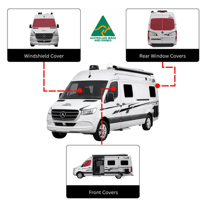 Jayco Optimum Campervan Fahrerhausfensterabdeckung