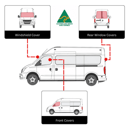 LDV V80 Kabinenset Fensterabdeckung