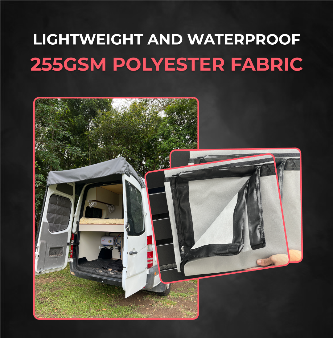 campervan rear door tent Rear Barn Doors Awning - XL