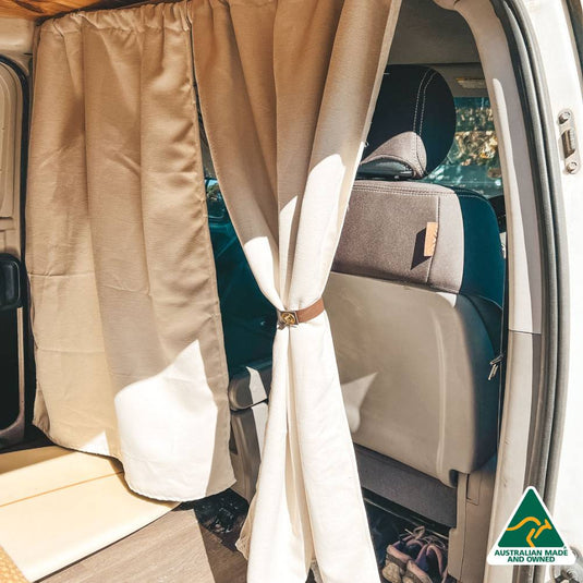 BEHIND THE SEATS Blockout Curtains for Small Vans - Australian Made 🇦🇺