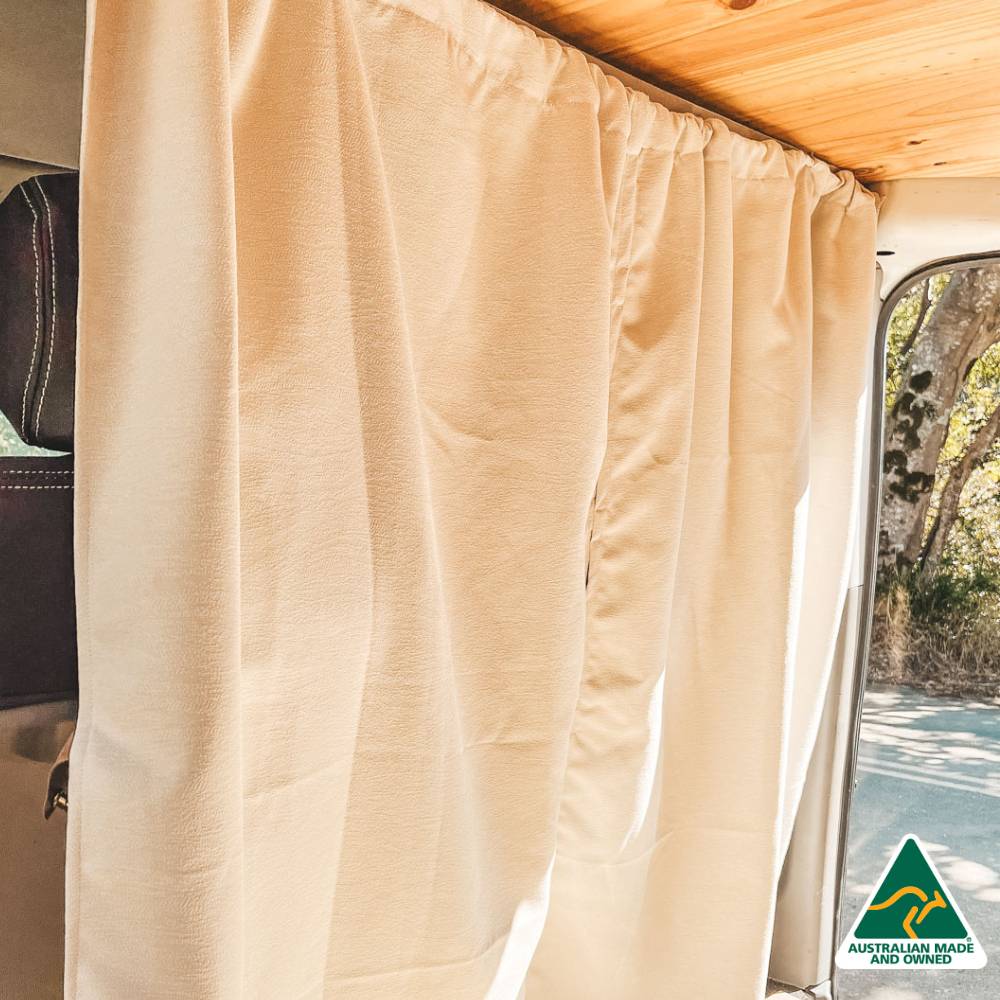 BEHIND THE SEATS Blockout Curtains for Small Vans - Australian Made 🇦🇺