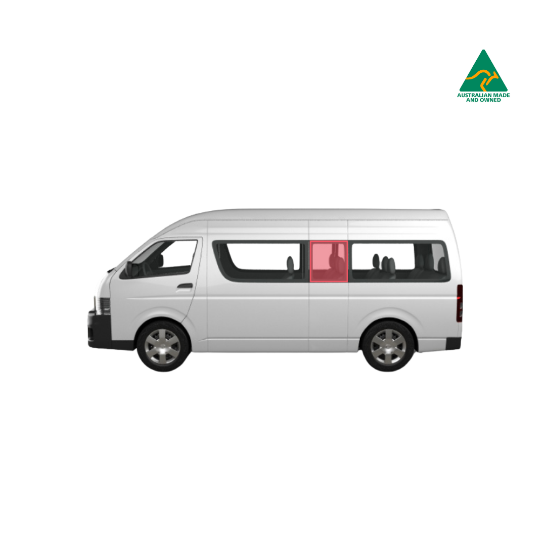Toyota Commuter rear and middle panel window covers