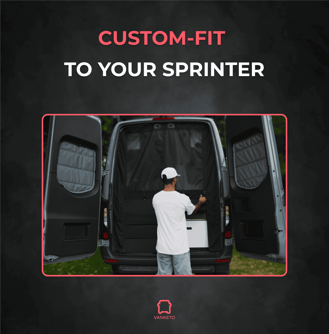 Mercedes Sprinter Midge Pro + Garage Rear Insect Screen