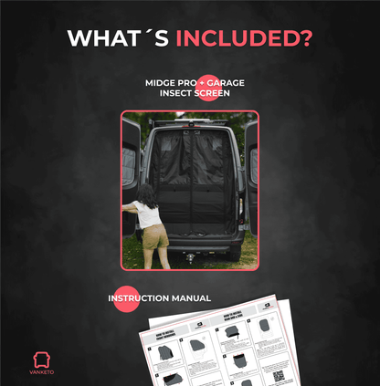 Mercedes Sprinter Midge Pro + Garage Rear Insect Screen