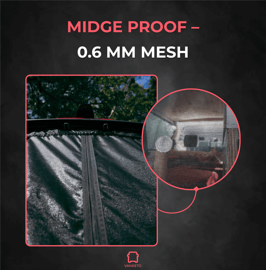 Mercedes Sprinter Midge Pro + Garage Rear Insect Screen