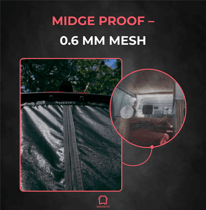 Mercedes Sprinter Midge Pro + Garage Rear Insect Screen