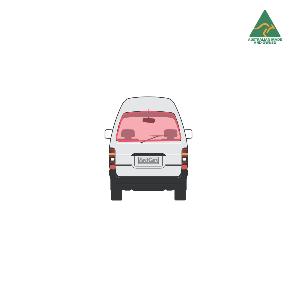 Toyota Commuter rear door window cover