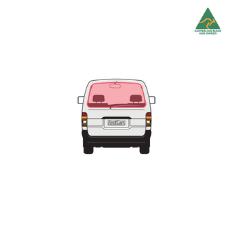 Rear door window cover for Toyota Hiace