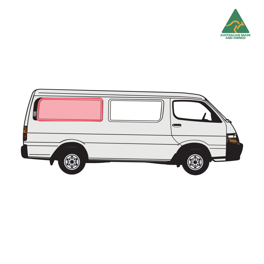 Toyota Hiace Extra Side Window Covers (Rear & Middle Panels)