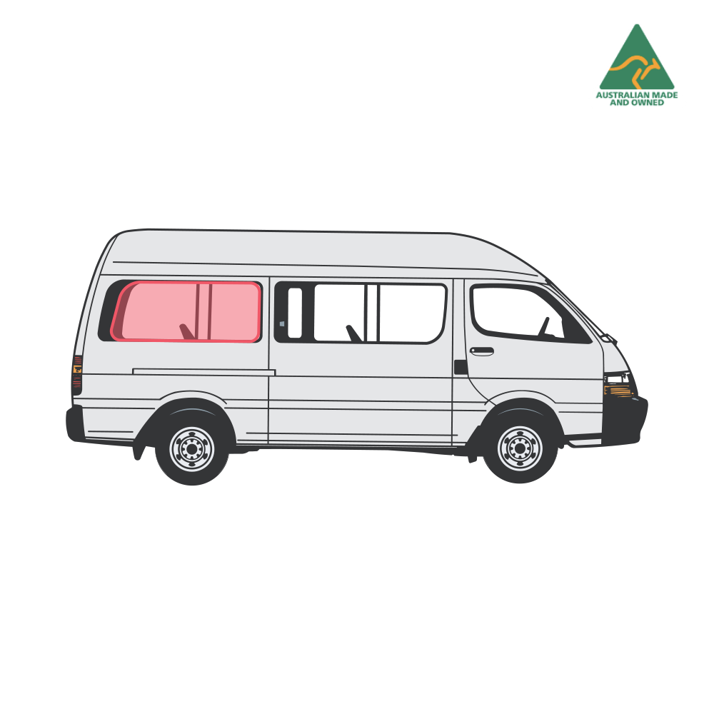 Toyota Hiace Extra Side Window Covers (Rear & Middle Panels)