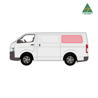 Rear and middle panel window covers for Toyota Commuter
