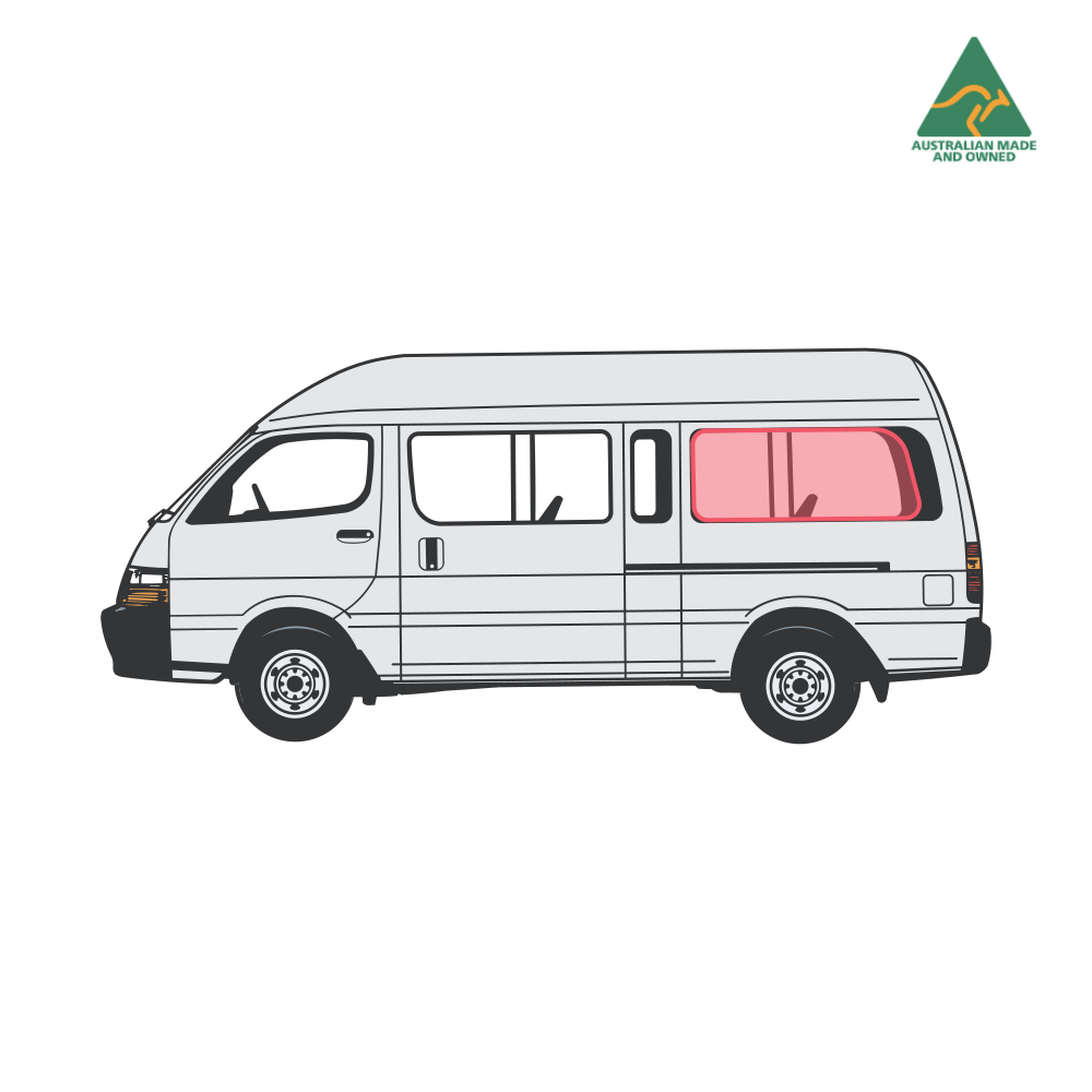 Toyota Hiace Extra Side Window Covers (Rear & Middle Panels)