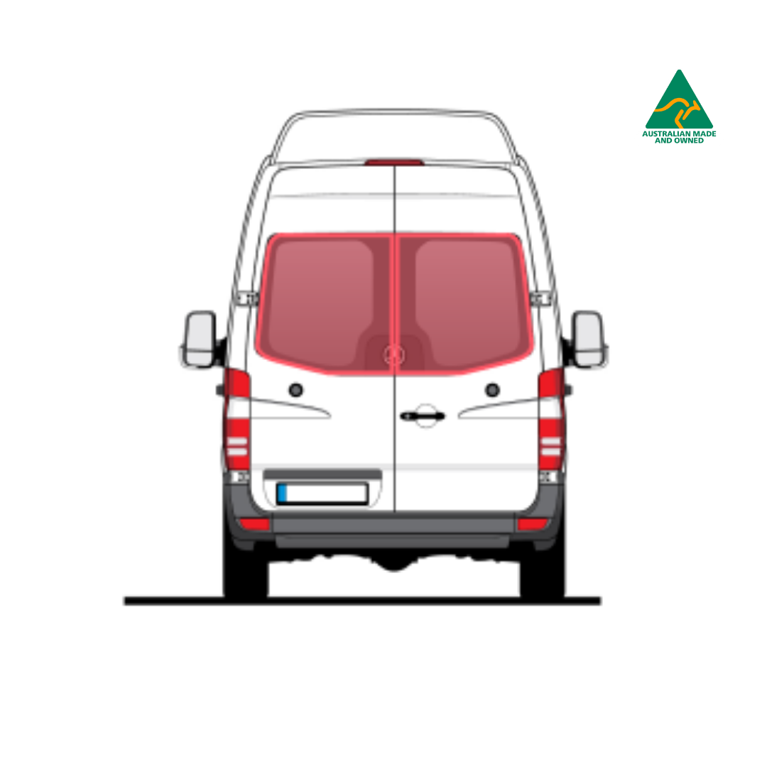 Rear door window covers for Sprinter