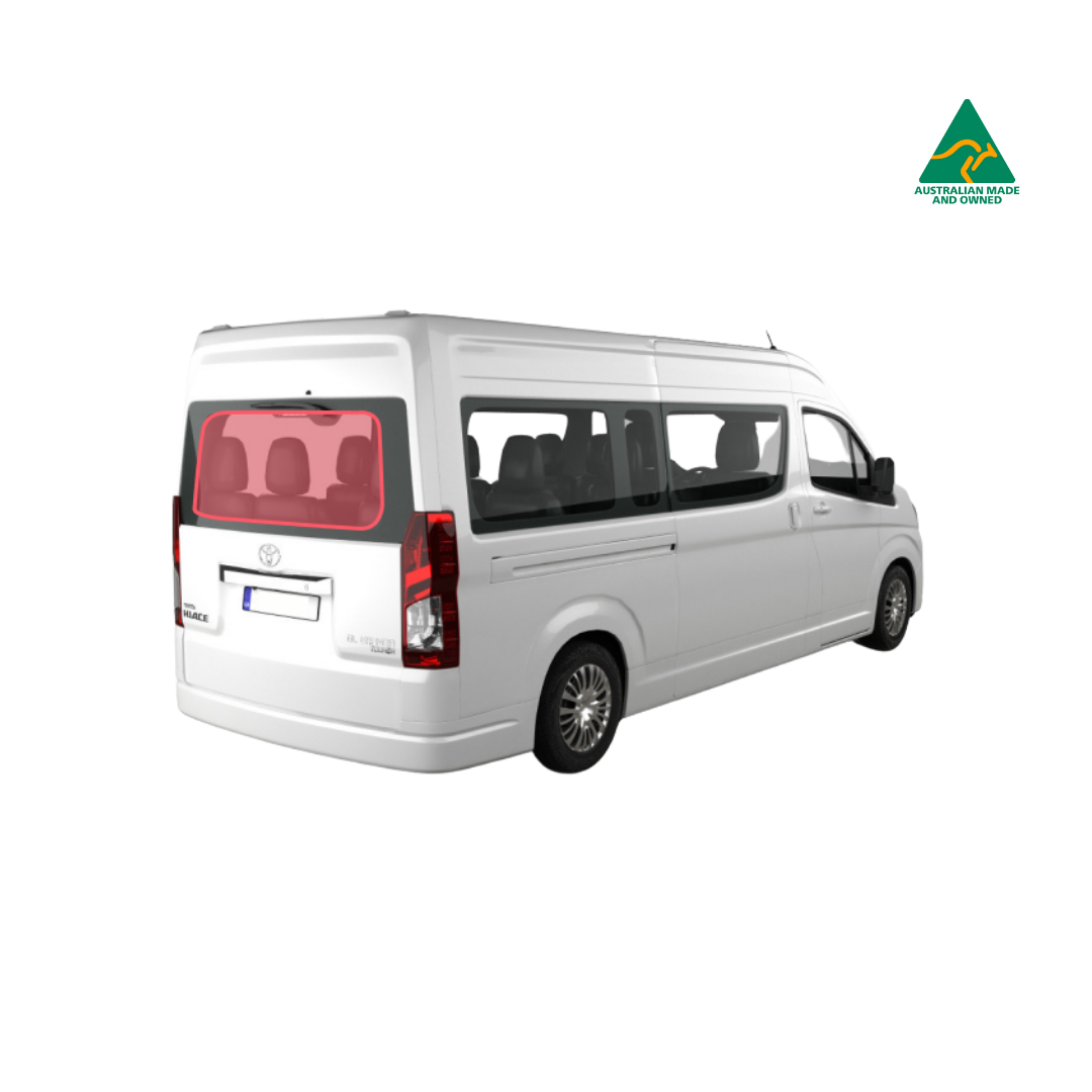 Rear door window cover for Toyota Hiace
