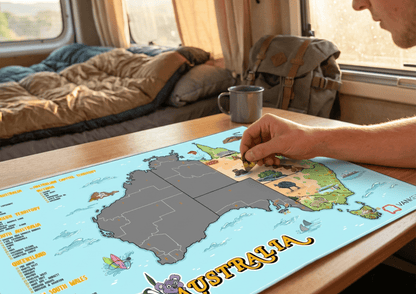 Scratch Australia Travel Map | Scratch Off Map for Travellers