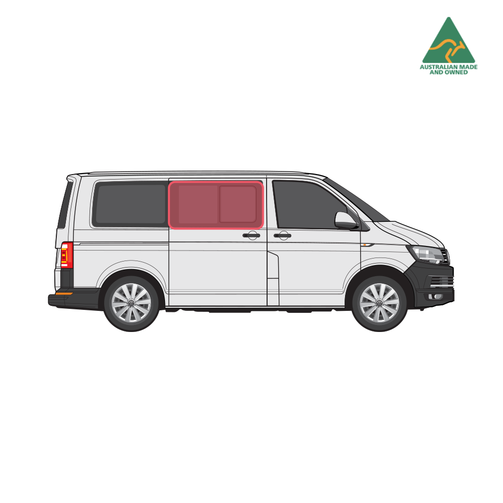 VW Transporter T6 Side Door Window Cover (Driver)