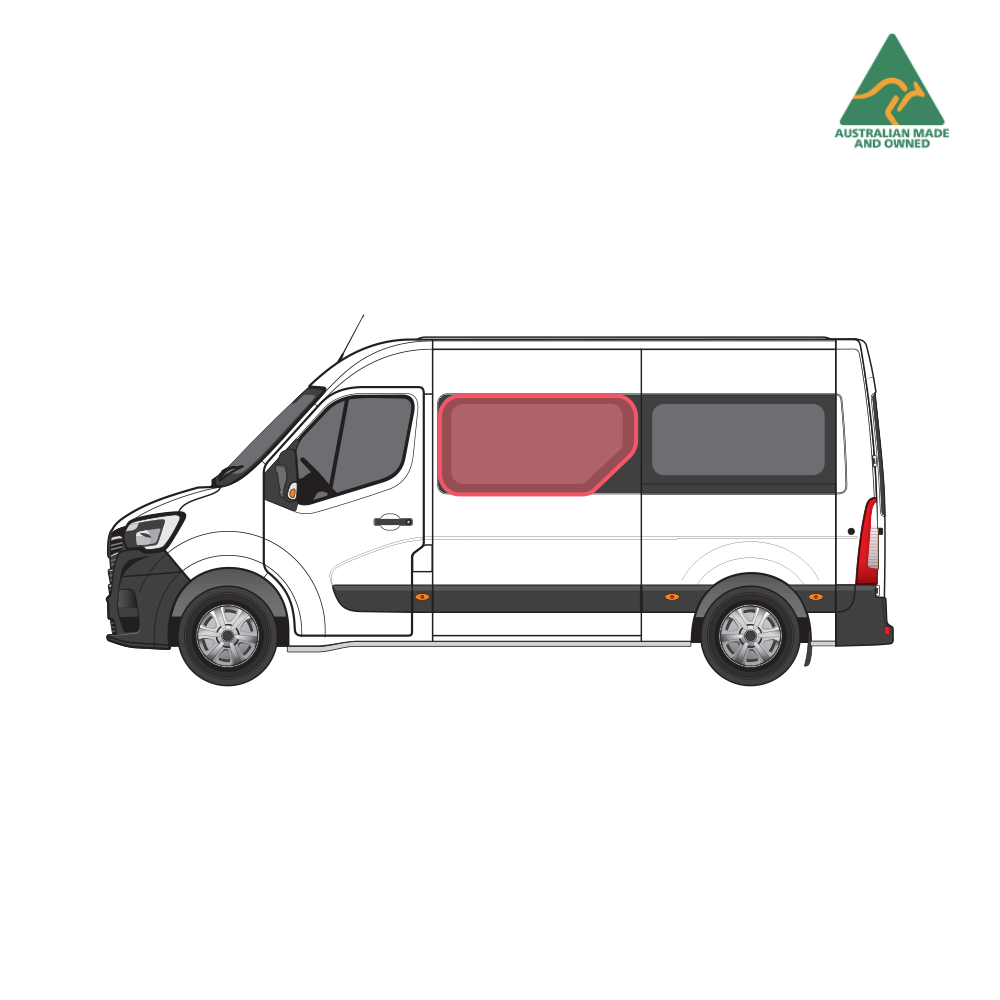 Renault Master - Slider Door Window Cover