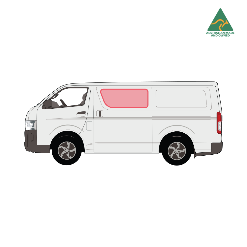 Toyota Hiace Slider Door Window Cover (Passenger)