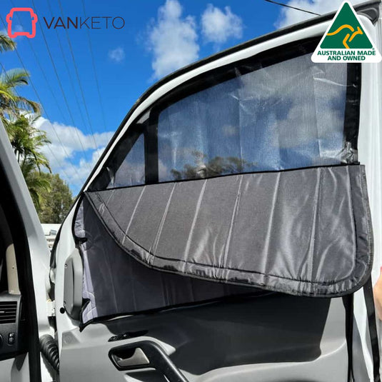 Sprinter 2019 front window van cover with flyscreen