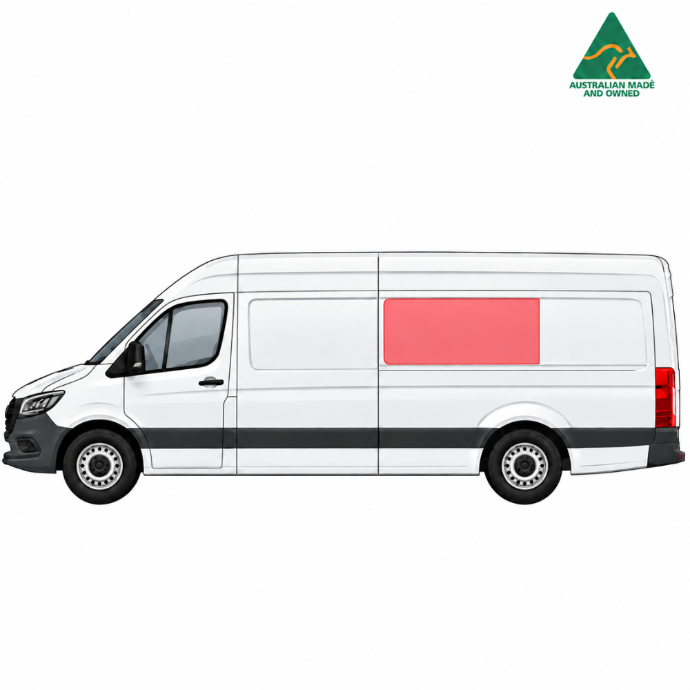 Sprinter 2019-2026 Middle Panel Window Cover (Passenger)