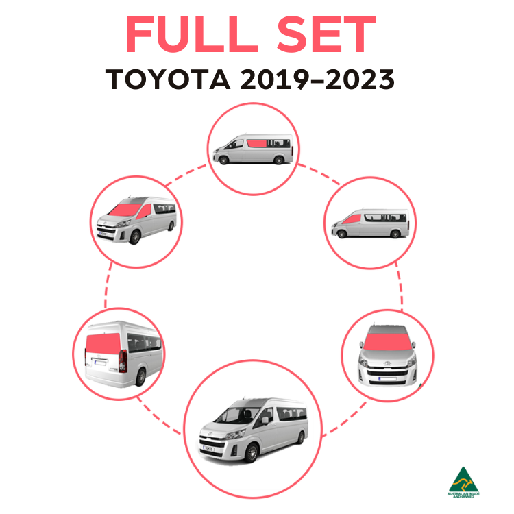 Load image into Gallery viewer, Toyota Hiace Full Set Window Covers
