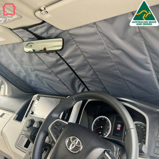 Load image into Gallery viewer, Toyota Hiace Front Cab Window Cover
