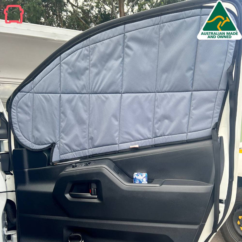 Toyota Hiace Front Doors (pair) Window Covers – Vanketo