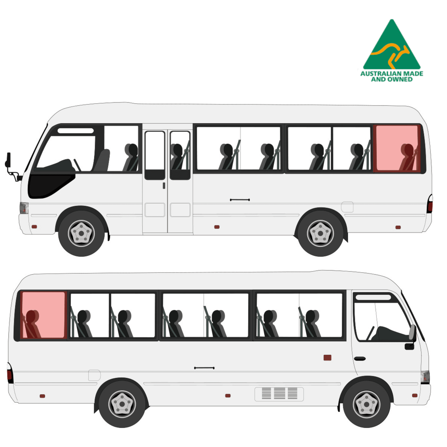 Toyota Coaster Seitenfensterabdeckungen