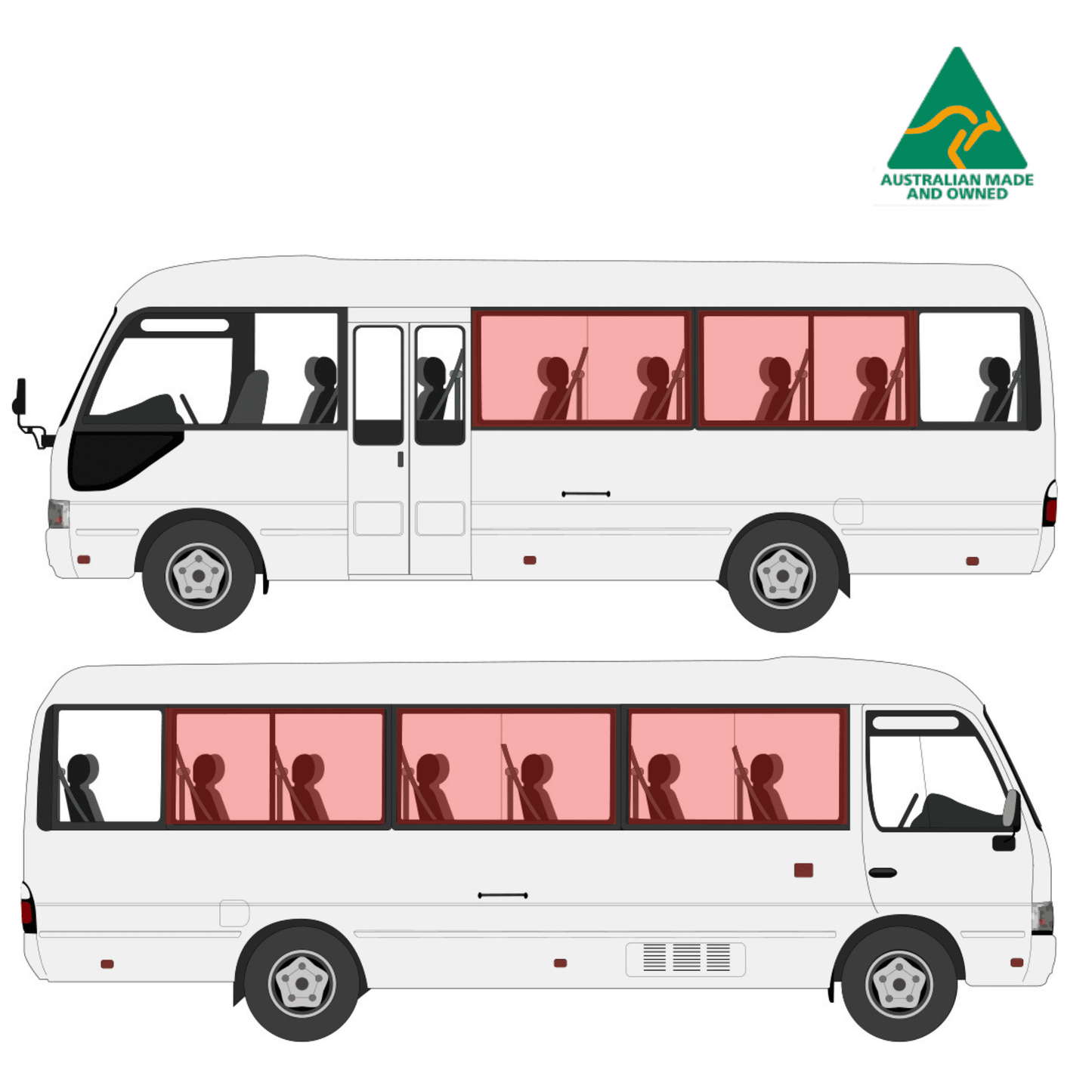 Toyota Coaster Seitenfensterabdeckungen