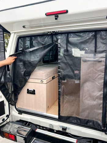 Troopy Midge Pro insect screen rear doors