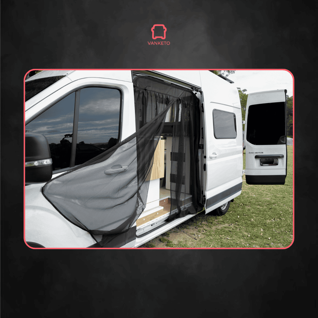 Campervan Front Driver / Passenger Bug Screen, Van Window Bug Screen - Overland Gear Guy Campervan Front Driver / Passenger Bug Screen, Van Window Bug Screen - Overland Gear Guy